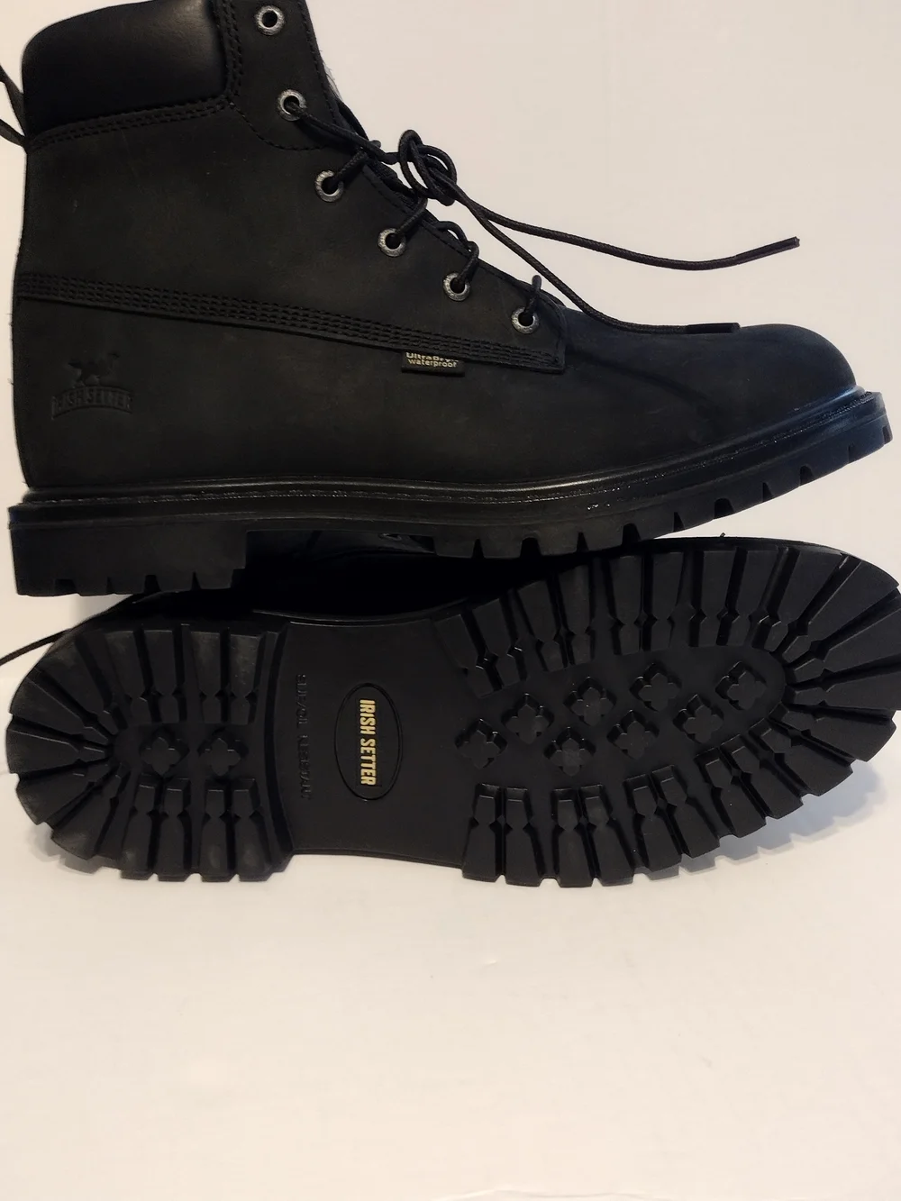 Irish Setter Men’s Black Waterproof Work Boots